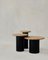 Raindrop Side Table Set in Oak and Patinated by Fred Rigby Studio, Set of 3 1