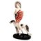 Vintage Woman with Fan Figurine by Lorenzl for Hat & Barzoi, 1930s 1