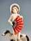 Figurine Femme avec Éventail Vintage par Lorenzl pour Hat & Barzoi, 1930s 5