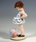 Figurine of Joujou Girl with Ball by Germaine Bouret for Goldscheider Vienna, 1938 4