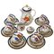 Pfeiffer Period Bouquet Nr. 051110 Coffee Service for 12 People from Meissen Porcelain, 1920s, Set of 27 1