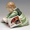 Art Nouveau Child with Picture Book Figurine by Konrad Hentschel for Meissen Porcelain, 1890s 5