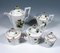 Coffee & Tea Set for 9 Persons with Black Rose Decor from Meissen Porcelain, 18th Century, Set of 24, Image 5