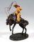 Viennese Bronze Cowboy with Lasso on Horse Figure by Carl Kauba, 1920s, Image 4