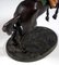 Figura de vaquero vienés de bronce con lazo a caballo de Carl Kauba, años 20, Imagen 6