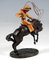Viennese Bronze Cowboy with Lasso on Horse Figure by Carl Kauba, 1920s, Image 2