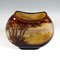 Large Round Art Nouveau Style Gall Cameo Vase with Seascape Decor from Emile Gallé, France, 1905, Image 8