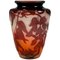 Art Nouveau Style Cameo Vase with Sweet Pea Decor from Emile Gallé, Nancy, France 1
