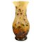 Große Jugendstil Cameo Vase mit Solanum Dulcamara Dekor von Daum Nancy, Frankreich, 1910 1