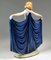 Art Deco Revue Disco Dancer in Blue Dress by Josef Lorenzl for Goldscheider Manufactory of Vienna, 1935s 3