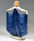 Danseuse Disco Art Déco en Robe Bleue par Josef Lorenzl pour Goldscheider Manufactory of Vienna, 1935s 4