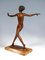 Bailarina vienesa Art Déco de bronce de Josef Lorenz, Imagen 4