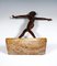 Bailarina vienesa Art Déco de bronce de Josef Lorenz, Imagen 9