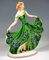 Bailarina Lydia Art Déco con vestido verde de Claire Weiss para Goldscheider Manufactory of Vienna, década de 1937, Imagen 2