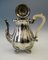 Baroque Style Silver Hanau Coffee and Tea Service from Schleissner, Germany, 1890s, Set of 4 5