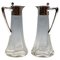 Art Nouveau Glass Decanter with Silver Fittings from Wilhelm Binder, Germany, 1890s, Set of 2, Image 1