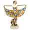 Young Dancer in Flower Dress by Josef Lorenzl for Goldscheider Manufactory of Vienna, 1925s 1