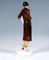Figura Dama vienesa con traje japonés de Josef Lorenzl para Goldscheider Manufactory of Vienna, años 31, Imagen 3