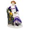 Figurine Art Nouveau Lady Nourrissant un Perroquet par E. Oehler pour Meissen Porcelain, 1910s 1