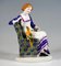 Figurine Art Nouveau Lady Nourrissant un Perroquet par E. Oehler pour Meissen Porcelain, 1910s 2