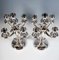 5-Flame Silver Candelabras with Dolphin Arms, Belgium, 1950s, Set of 2 3