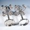 Candelabri a 5 fiamme in argento con braccia di delfino, Belgio, anni '50, set di 2, Immagine 8