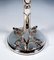 5-Flame Silver Candelabras with Dolphin Arms, Belgium, 1950s, Set of 2 6