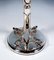 5-Flame Silver Candelabras with Dolphin Arms, Belgium, 1950s, Set of 2, Image 6