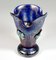 Kobaltblaue Jugendstil Vase mit Schmetterlingen von Loetz Glass, 1900er 3