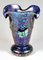 Kobaltblaue Jugendstil Vase mit Schmetterlingen von Loetz Glass, 1900er 4