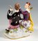 Commedia Dell'Arte Group Harlequin & Columbina de Johann Joachim Kaendler para porcelana de Meissen, década de 1860, Imagen 4