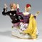 Commedia Dell'Arte Group Harlequin & Columbina de Johann Joachim Kaendler para porcelana de Meissen, década de 1860, Imagen 3