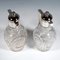 German Art Nouveau Glass Carafes with Silver Mounts by Koch & Bergfeld, 1890s, Set of 2 5