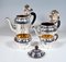 Set da tè e caffè Art Déco in argento con vassoio, 1920, set di 5, Immagine 7