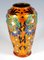 Französische Art Deco Emaille Vase mit Blumendekor von Jules Sarlandie, 1920 5