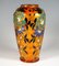 Französische Art Deco Emaille Vase mit Blumendekor von Jules Sarlandie, 1920 3