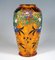 Art Deco French Enamel Vase with Floral Decor by Jules Sarlandie, 1920 2
