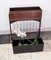 Art Nouveau Flower Container Mahogany Stained Brass Inlays Vienna, 1915 6