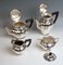 Art Nouveau German Silver 5-Piece Coffee & Tea Set by Weinranck & Schmidt Hanau, 1890s, Set of 5 5