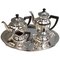 Art Nouveau German Silver 5-Piece Coffee & Tea Set by Weinranck & Schmidt Hanau, 1890s, Set of 5 1