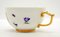 Eary 19th Century Cup and Saucer with Kauffahrtei Scenes and Gold Decor from Meissen, Set of 2. 6