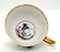 Eary 19th Century Cup and Saucer with Kauffahrtei Scenes and Gold Decor from Meissen, Set of 2., Image 5