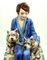 Vienna Ceramics Sitting Lady with Two Dogs by Josef Lorenzl from Goldscheider, 1930s, Image 7