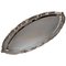 Large Art Nouveau Viennese Silver Platter in Boat Shape, 1900s 1