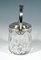 Art Deco Glass Ice Bucket with Silver Mount from Kattner & Co Vienna, 1925 2
