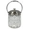 Art Deco Glass Ice Bucket with Silver Mount from Kattner & Co Vienna, 1925 1