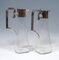 Art Nouveau Glass Carafes with Silver Mounts, Gaston Bardiés Paris, 1900s, Set of 2 2