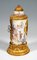 19th Century Viennese Enamel Table Clock with Fire-Gilding and Watteau Painting 4