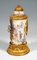 19th Century Viennese Enamel Table Clock with Fire-Gilding and Watteau Painting, Image 4