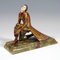 Wiener Bronze Fancy Dancer auf Onyx Sockel Buchstütze von Gerdago, 1925 5